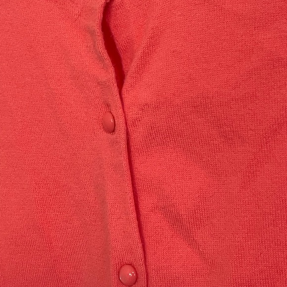 Coral LOFT Cardigan Size L - Picture 2 of 2